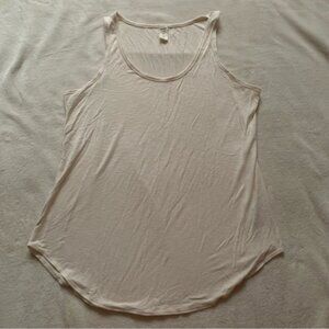 Old Navy Luxe Basic Cream Long Tank Top